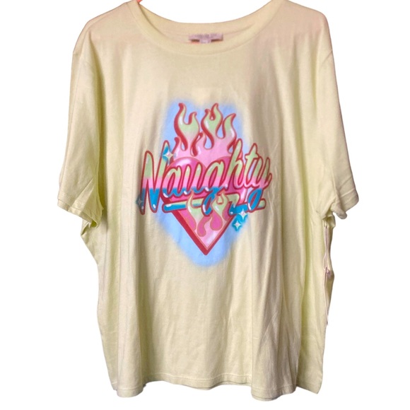 Forever 21 Tops - Forever 21 Size 3X ‘Naughty’ shirt
